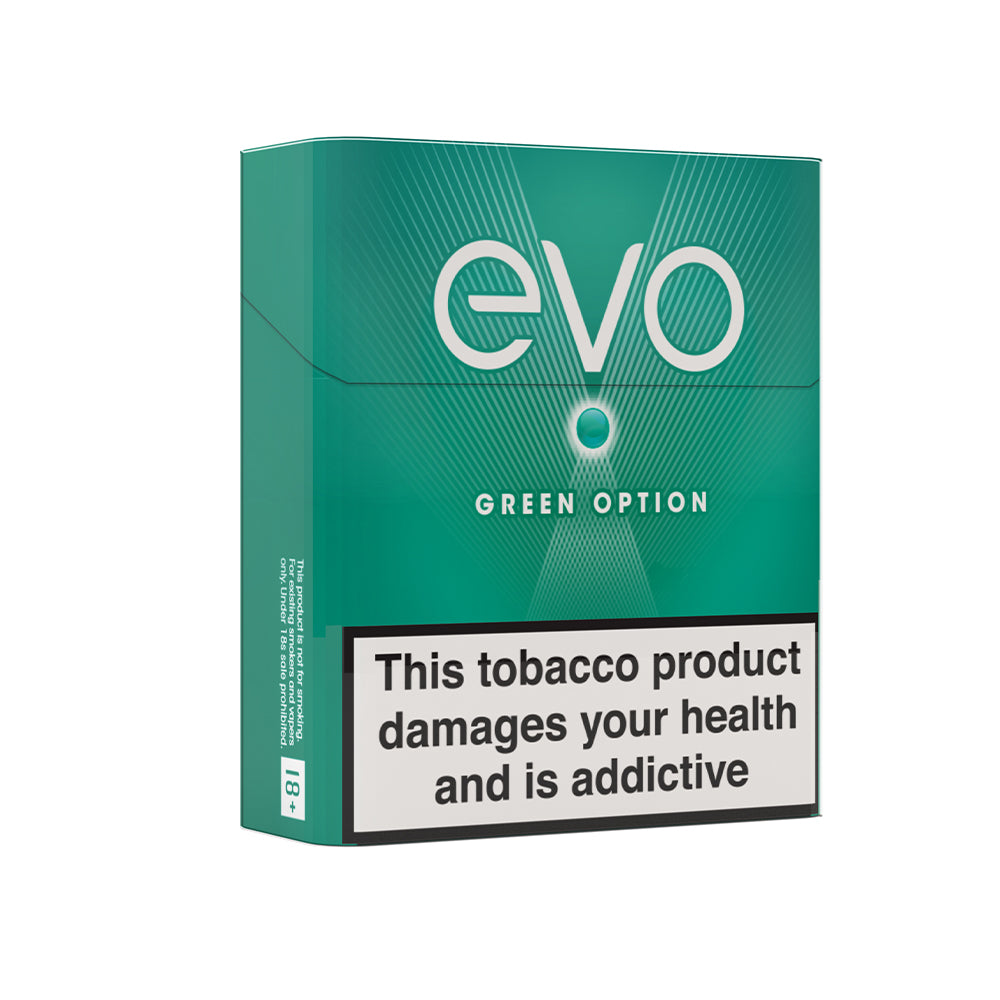 EVO Green Option Tobacco Sticks Crafted by Ploom Bull Brand