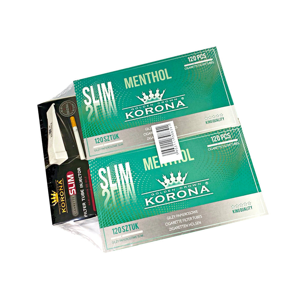 50 X 110 KORONA Menthol Zigarettenhülsen Zigarettenfilter online kaufen