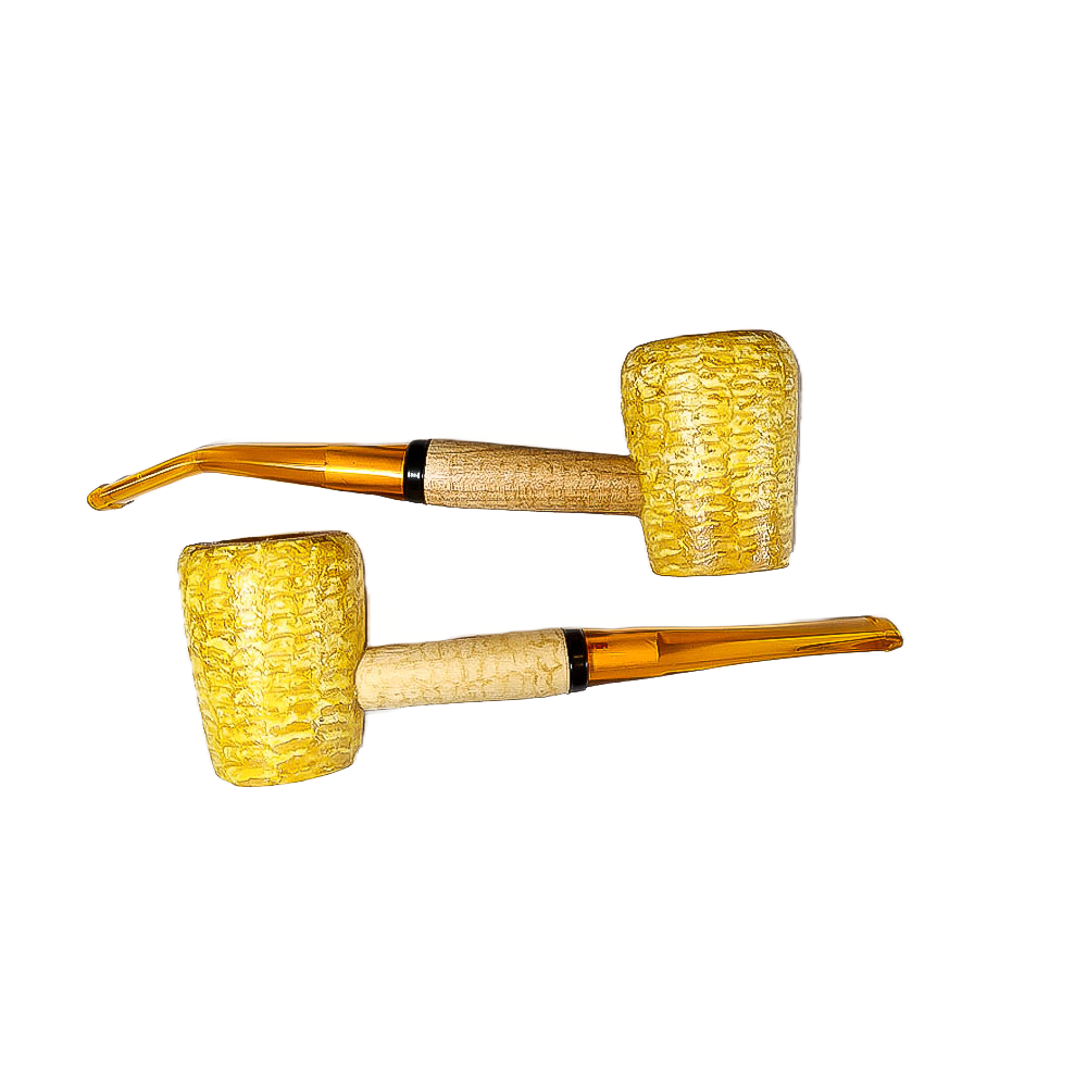 Missouri Meerschaum: Stubby Corn Cob Pipe Stem - Boswell Pipes
