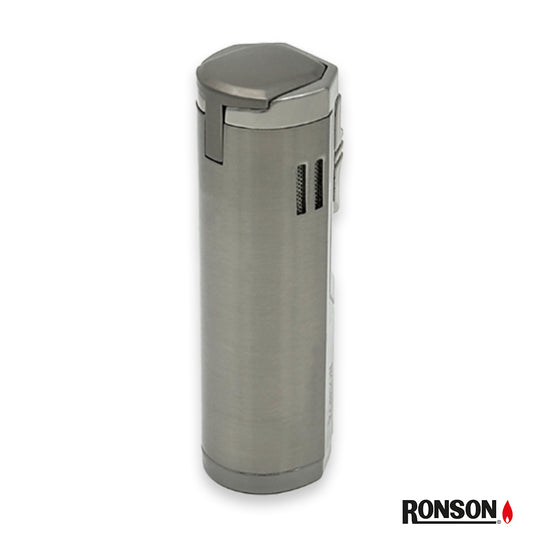 Ronson Chinook Cigar Lighter Jet Gas Lighter GUN METAL (112001)