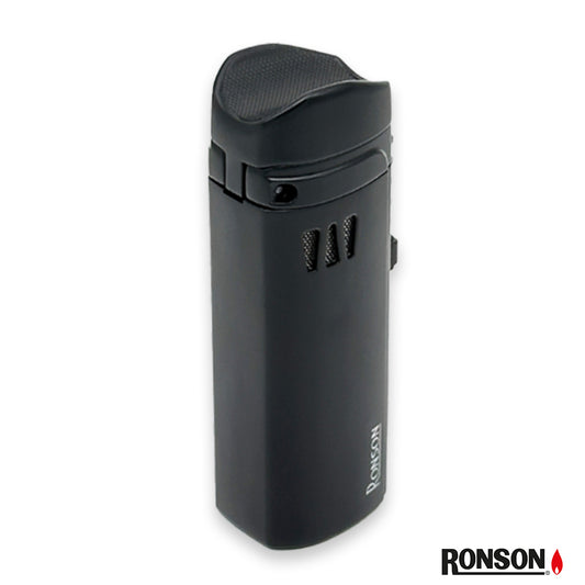 Ronson Mistral Cigar Lighter Jet Gas Lighter BLACK (111002)