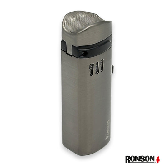 Ronson Mistral Cigar Lighter Jet Gas Lighter GUN METAL (111001)