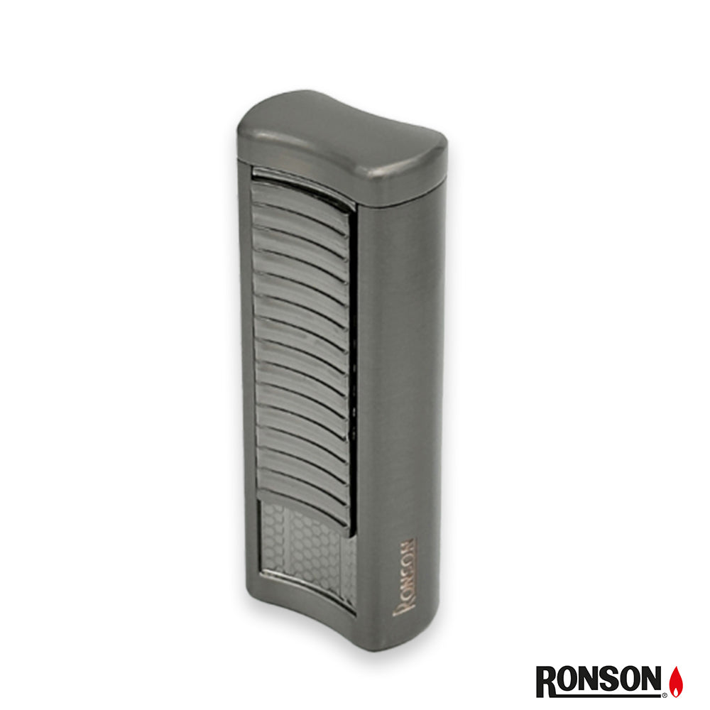 Ronson Passat Cigar Lighter Jet Gas Lighter GUN METAL (116002)