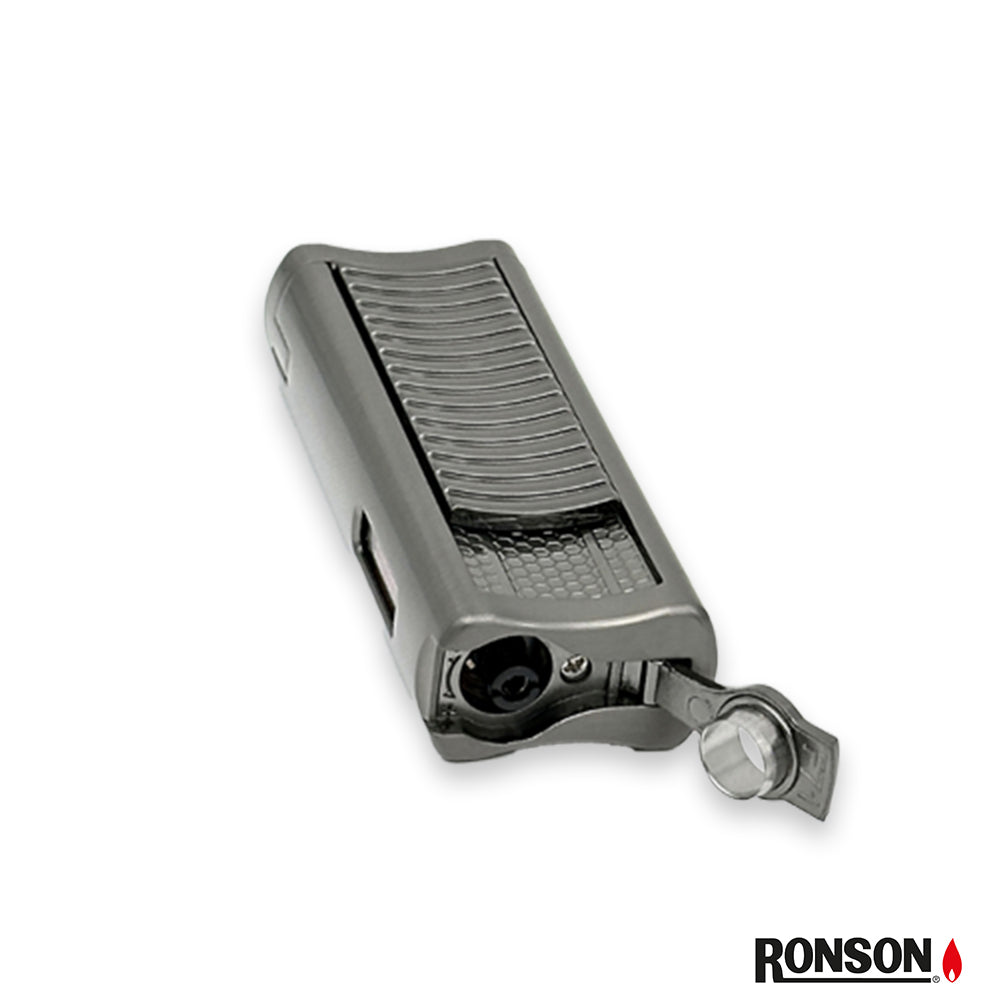 Ronson Passat Cigar Lighter Jet Gas Lighter GUN METAL (116002)