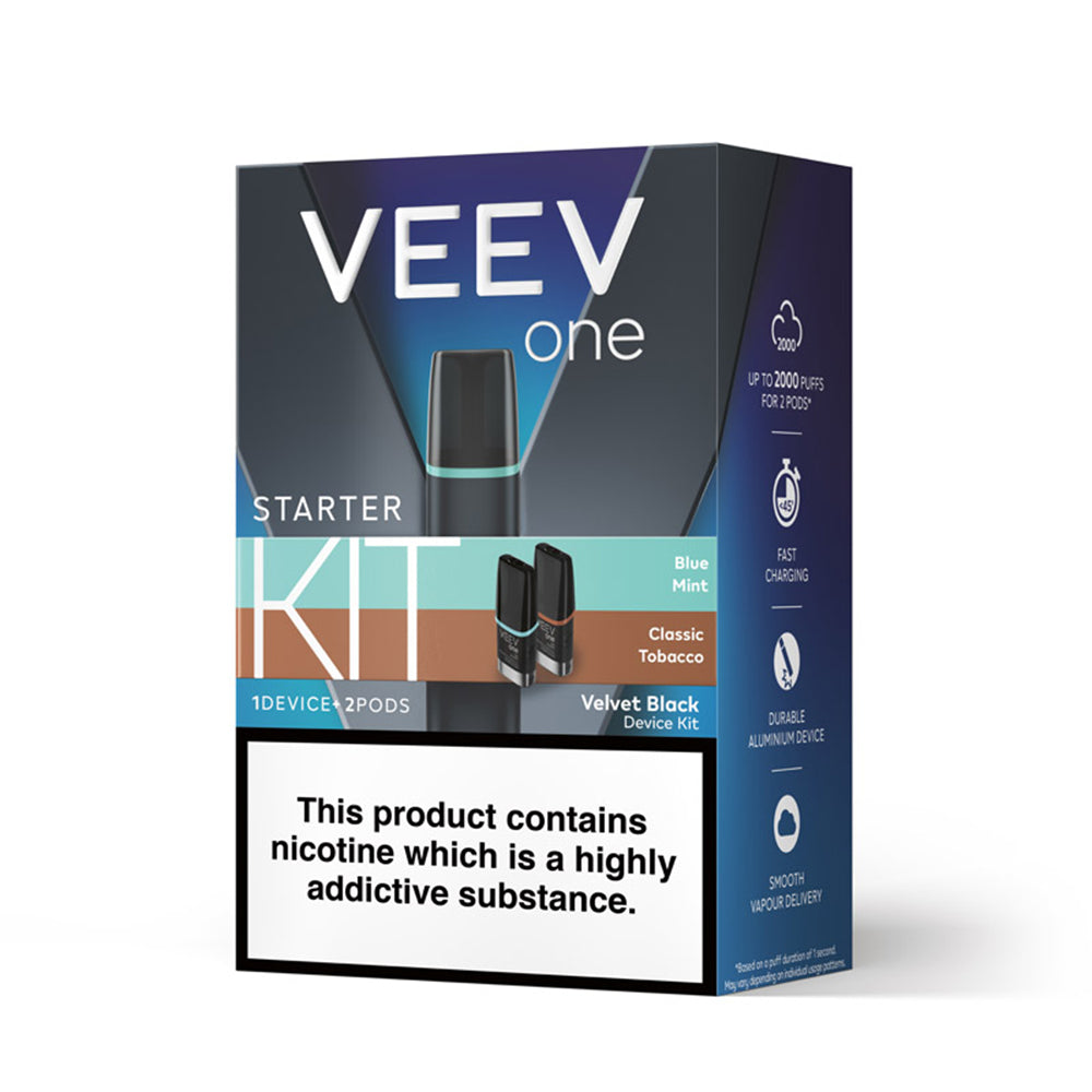 VEEV ONE Classic Starter Kit Blue Mint and Classic Tobacco