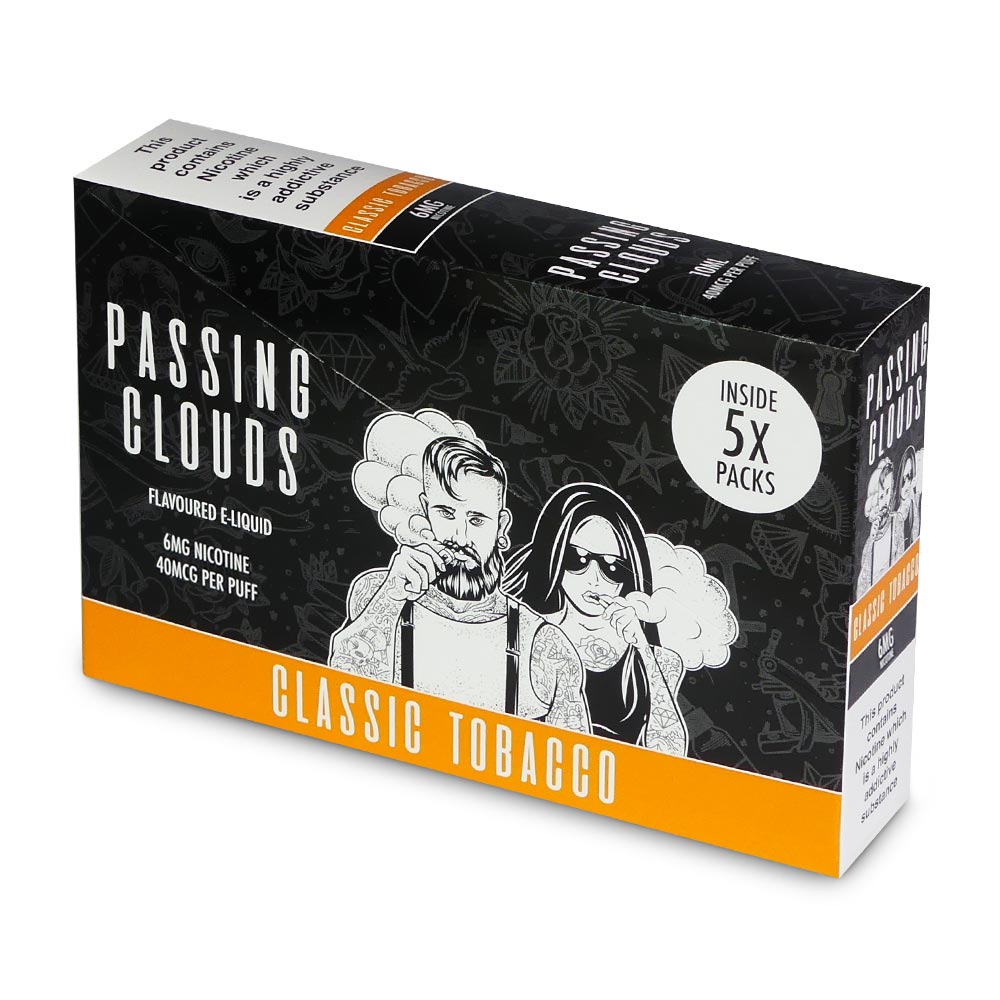 Passing Clouds Classic Tobacco E Liquid 6mg Buy Online Bull Brand